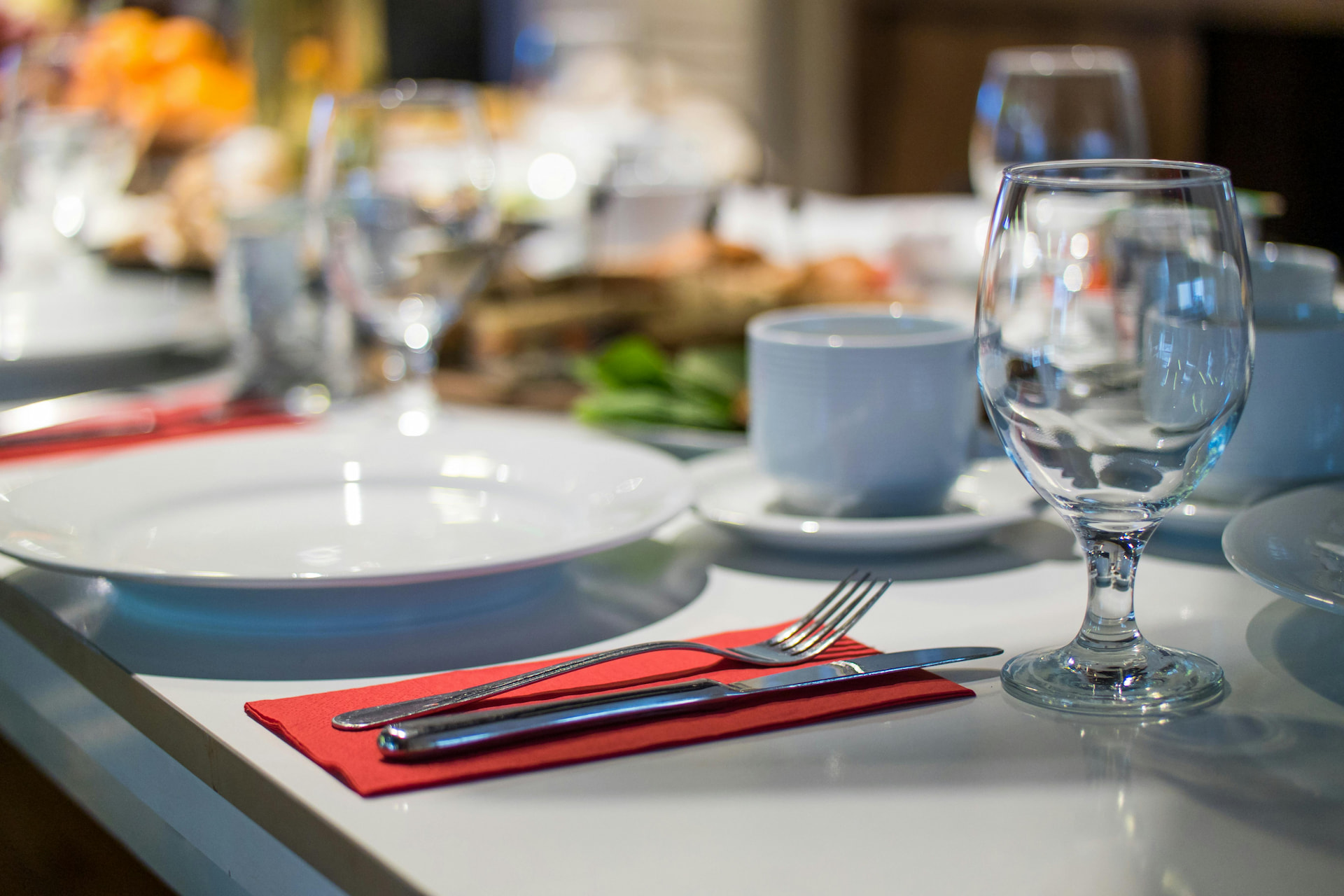 Picture of a table with cutlery on it.