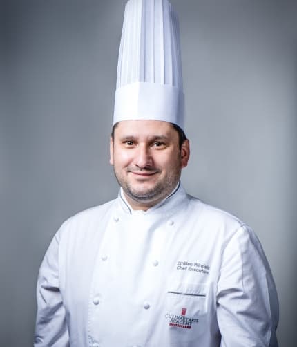 Chef Emilien is the Executive Chef for Culinary Arts Academy Switzerland in Le Bouveret