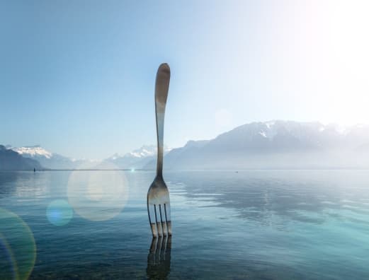 Fork in Lake Geneva, Culinary Arts Academy Switzerland